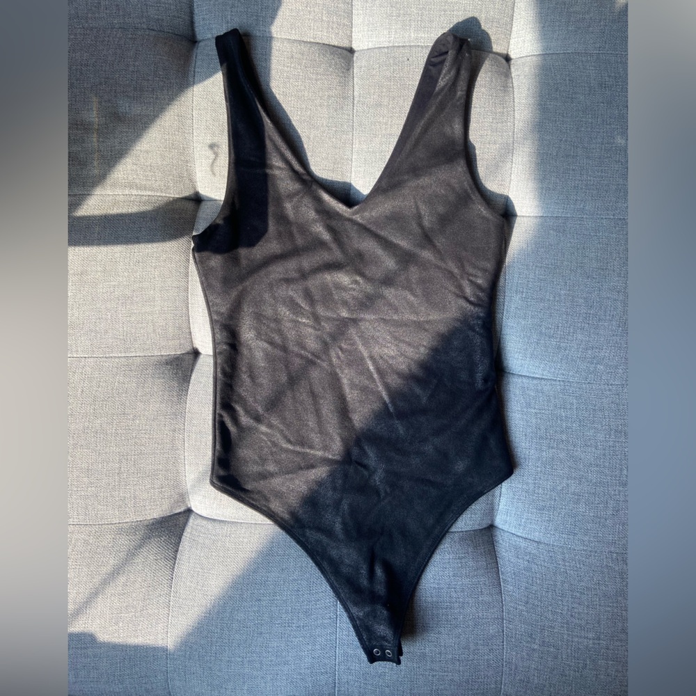 Abercrombie Leather-effect Bodysuit XS